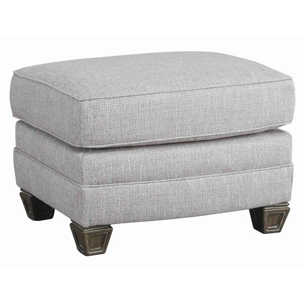 Wooden Ottoman With Textured Upholstery And Tapered Block Legs, Gray With Regard To Textured Gray Cuboid Pouf Ottomans (View 19 of 20)