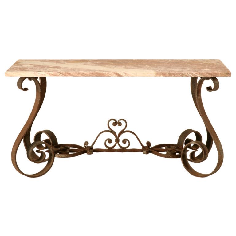 Wrought Iron Sofa Table That Will Fascinated You – Homesfeed Within Wrought Iron Console Tables (View 20 of 20)