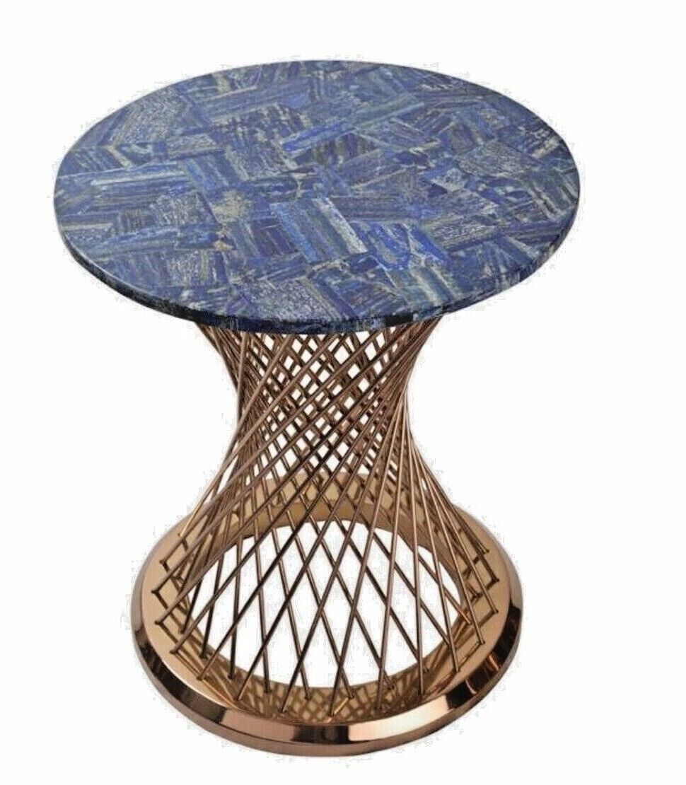 15"x15" Lapis Lazuli Stone Coffee Bar Table Top Mosaic Inlay Stone Art Home  Deco | Ebay In Deco Stone Coffee Tables (View 14 of 20)