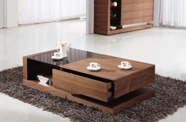 19 Really Amazing Coffee Tables With Storage Space | Couchtisch Mit  Schublade, Couchtisch Modern, Couchtisch Design Within Contemporary Coffee Tables With Shelf (View 10 of 20)