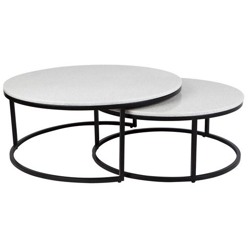 2 Piece Chloe Nesting Coffee Table Set | Temple & Webster With 2 Piece Coffee Tables (View 15 of 20)