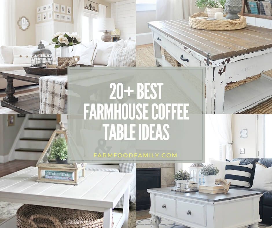 20+ Beautiful Farmhouse Coffee Table Ideas & Designs (with Plans) For 2022 Throughout Farmhouse Style Coffee Tables (View 11 of 20)