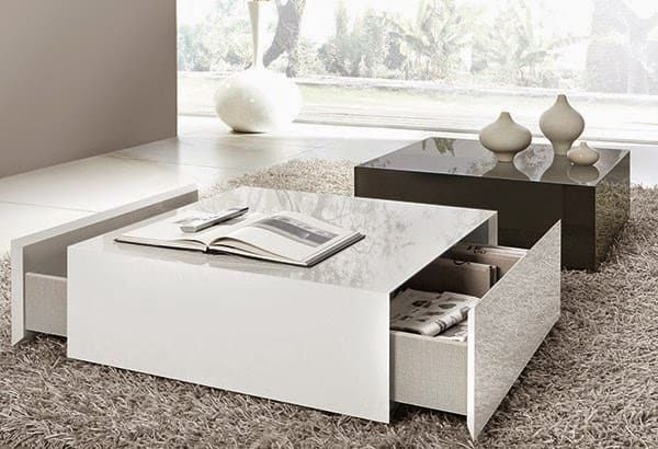 45 Large Coffee Tables For Your Spacious Living Room | White Coffee Table  Modern, Centre Table Living Room, Coffee Table Design Modern With Regard To White Storage Coffee Tables (View 7 of 20)