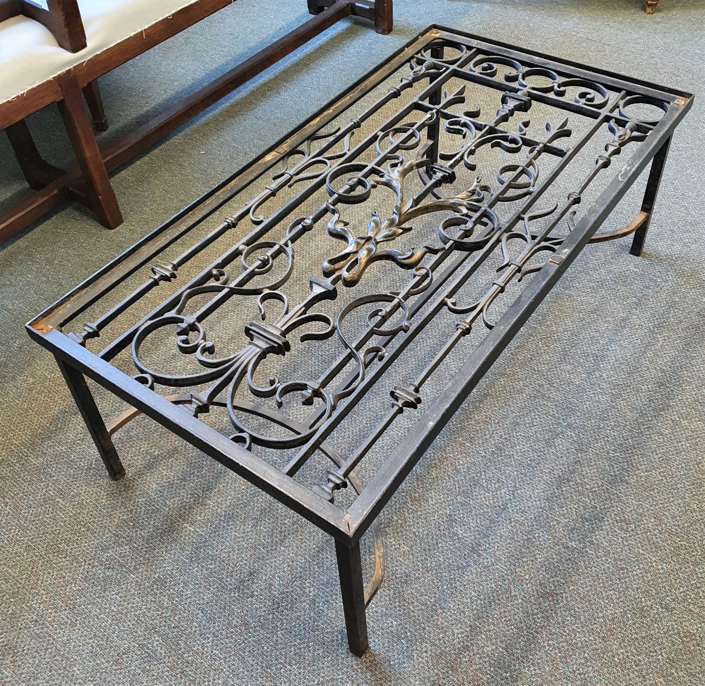 A French Wrought Iron Coffee Table For Iron Coffee Tables (View 17 of 20)