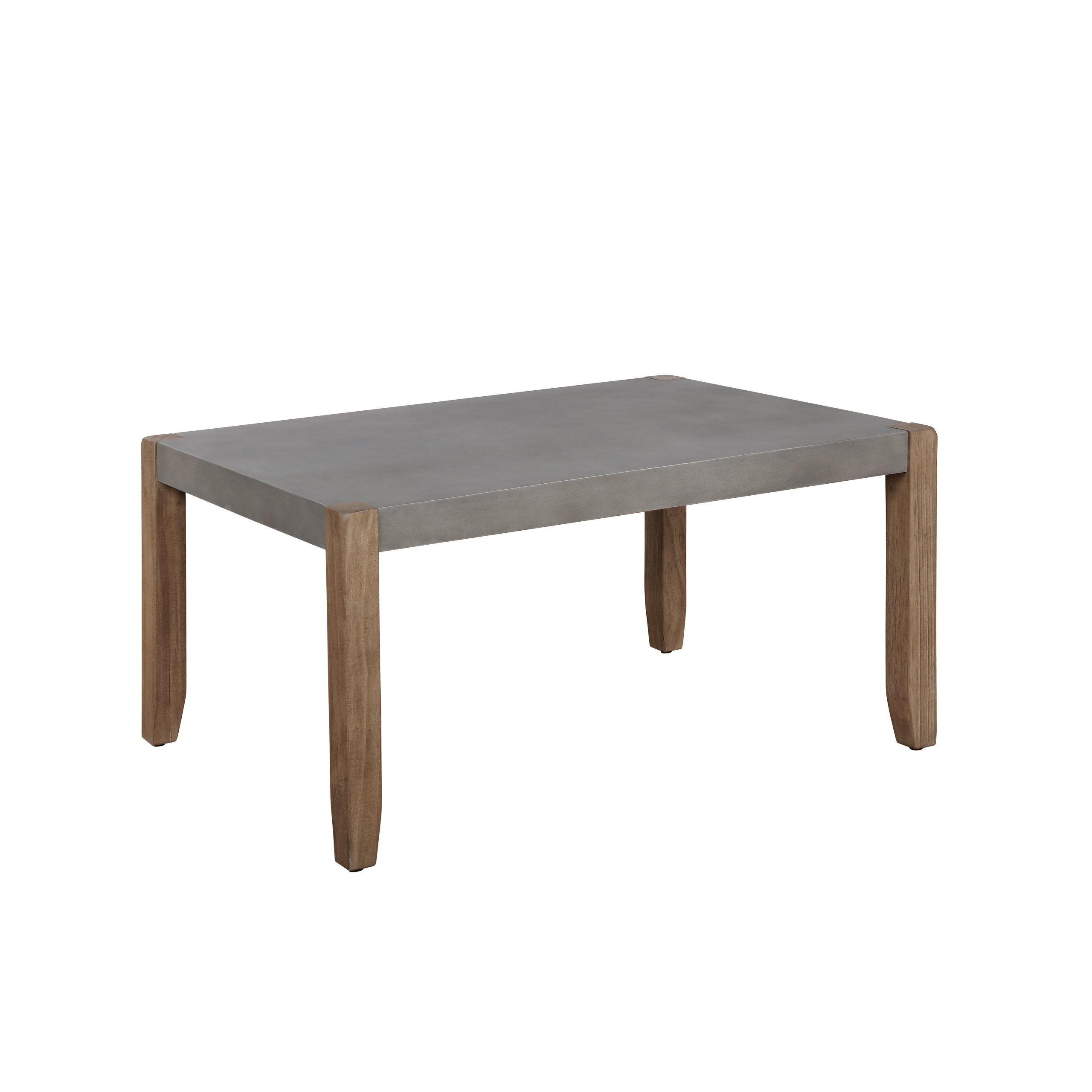 Alaterre Newport 36"l Faux Concrete And Wood Coffee Table – Walmart In Industrial Faux Wood Coffee Tables (View 8 of 20)