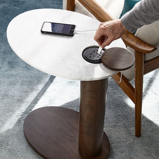 Alva Charging C Side Table | Side Table, Table, Modern Furniture Inside Coffee Tables With Charging Station (View 14 of 20)