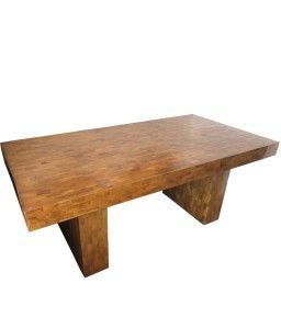 Art Of The Table: Natural Table In Pieces Of Teak Wood | World's Art Within Solid Teak Wood Coffee Tables (View 5 of 20)