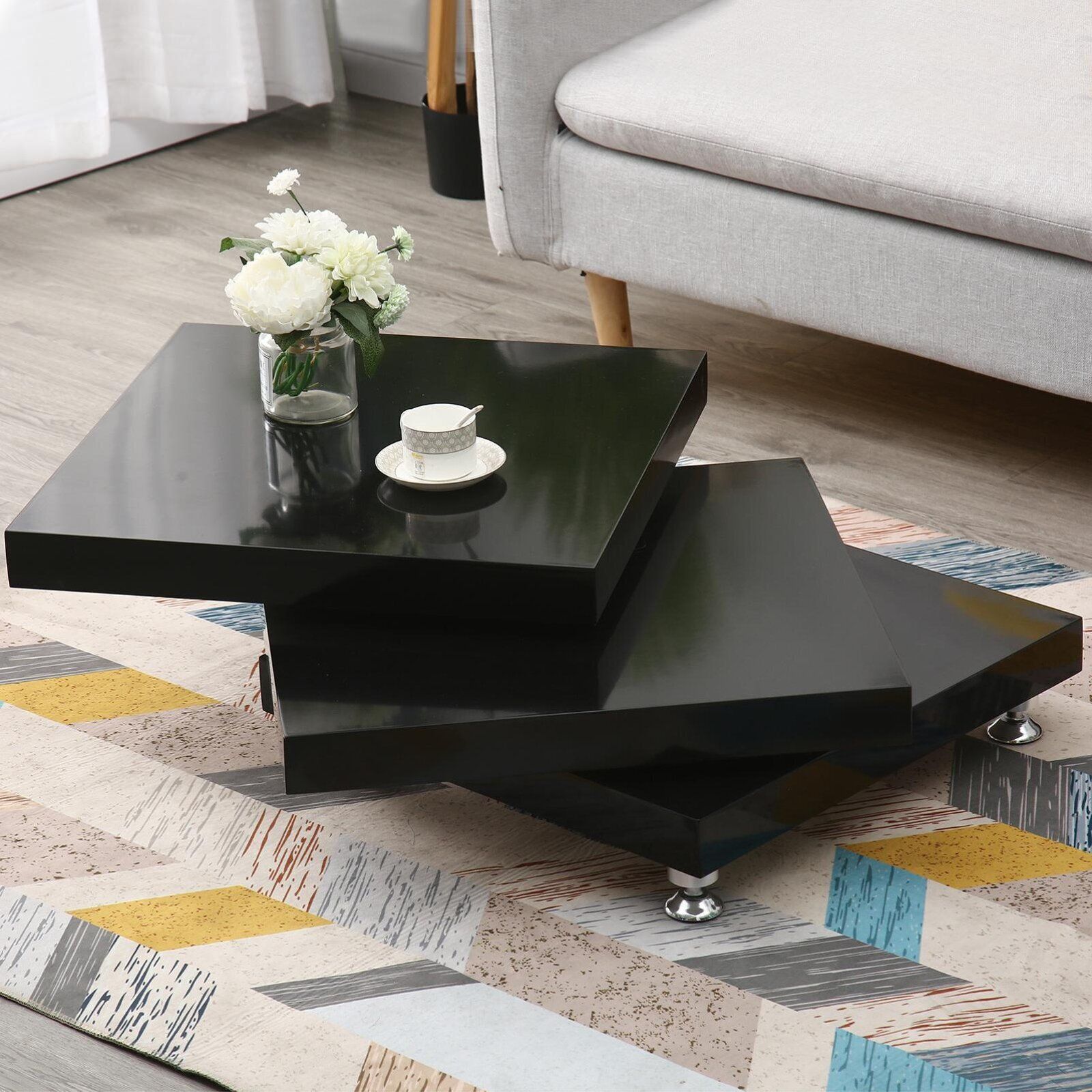 Black Square Coffee Table – Ideas On Foter Regarding Black Square Coffee Tables (View 2 of 20)