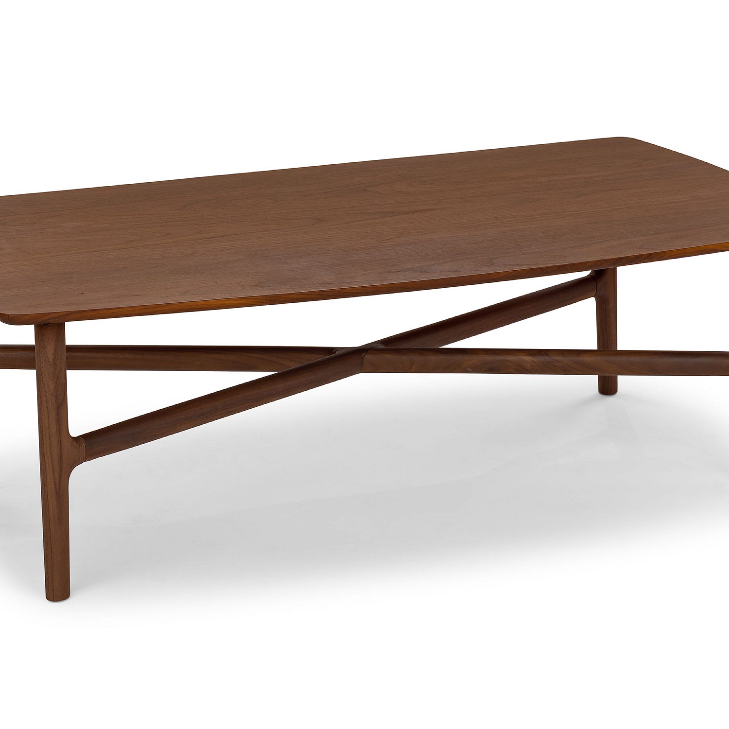 Brezza Matte Walnut Rectangular Coffee Table | Article For Matte Coffee Tables (View 3 of 20)