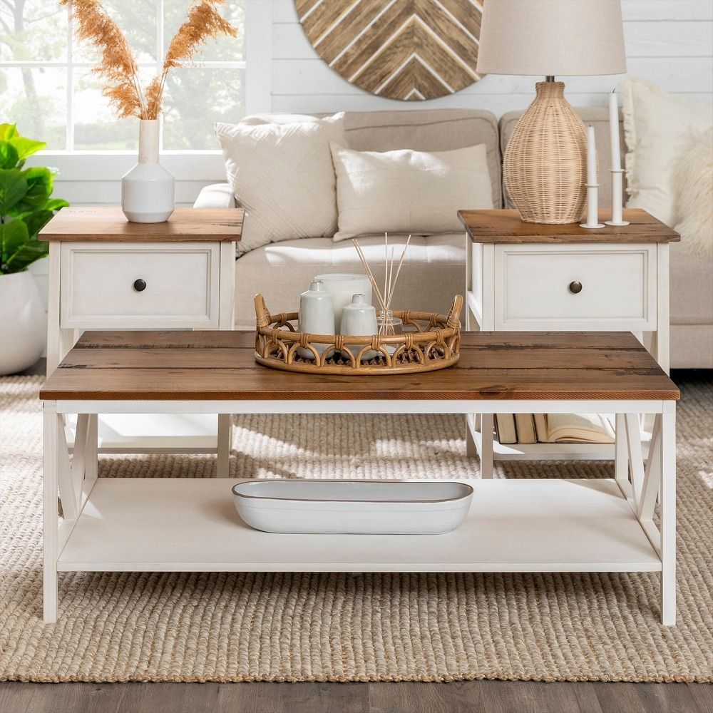 Buy Off White Coffee Tables Online At Overstock | Our Best Living Room  Furniture Deals In Off White Wood Coffee Tables (View 16 of 20)