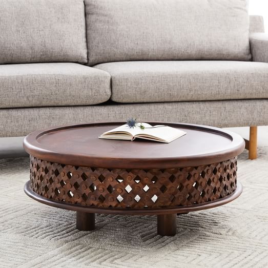 Carved Wood Coffee Table | West Elm Inside Wooden Hand Carved Coffee Tables (View 11 of 20)