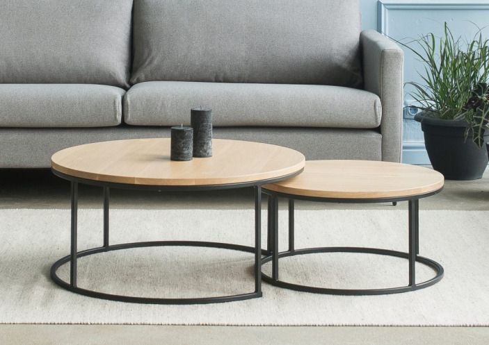 Coffee Table Set Round – Ease Baldai Pertaining To Scandinavian Coffee Tables (View 5 of 20)