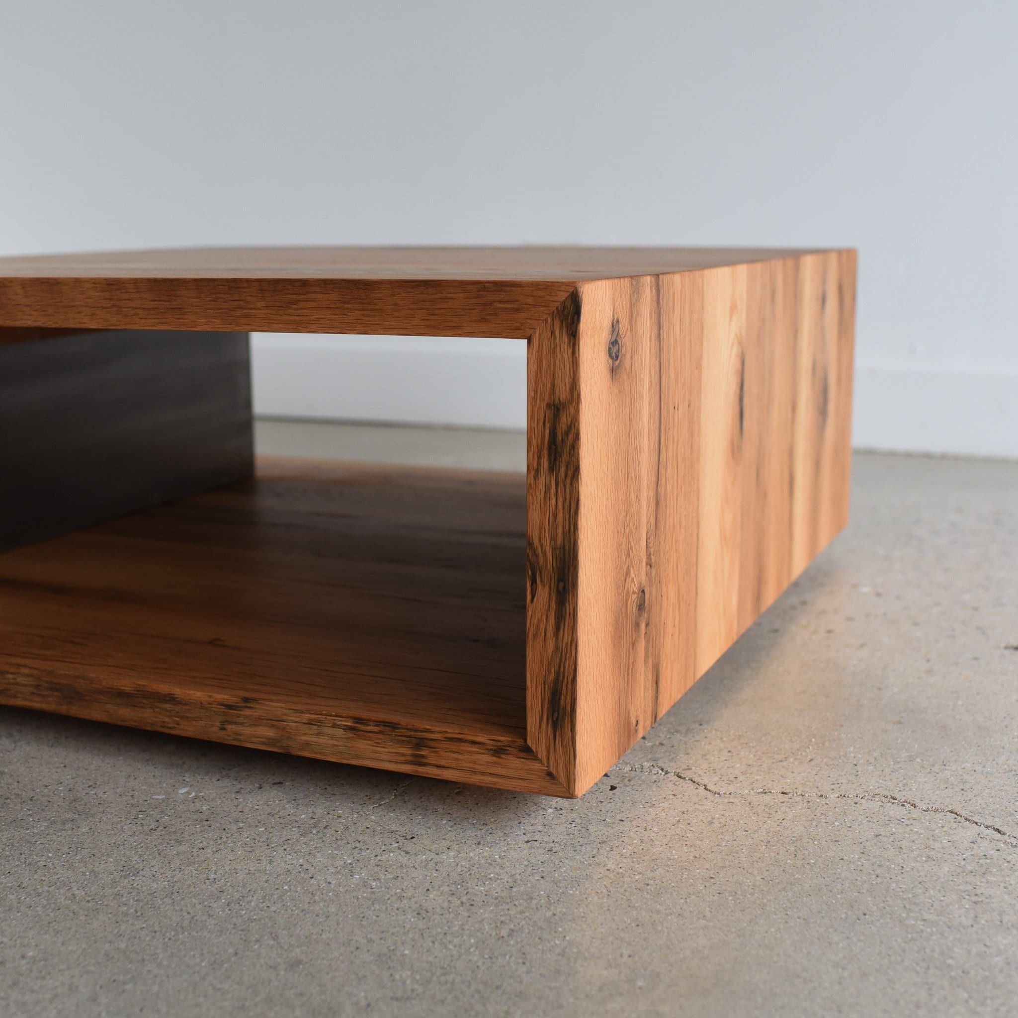 Coffee Table With Open Shelf / Modern Coffee Table Made From – Etsy For Open Shelf Coffee Tables (Gallery 19 of 20)
