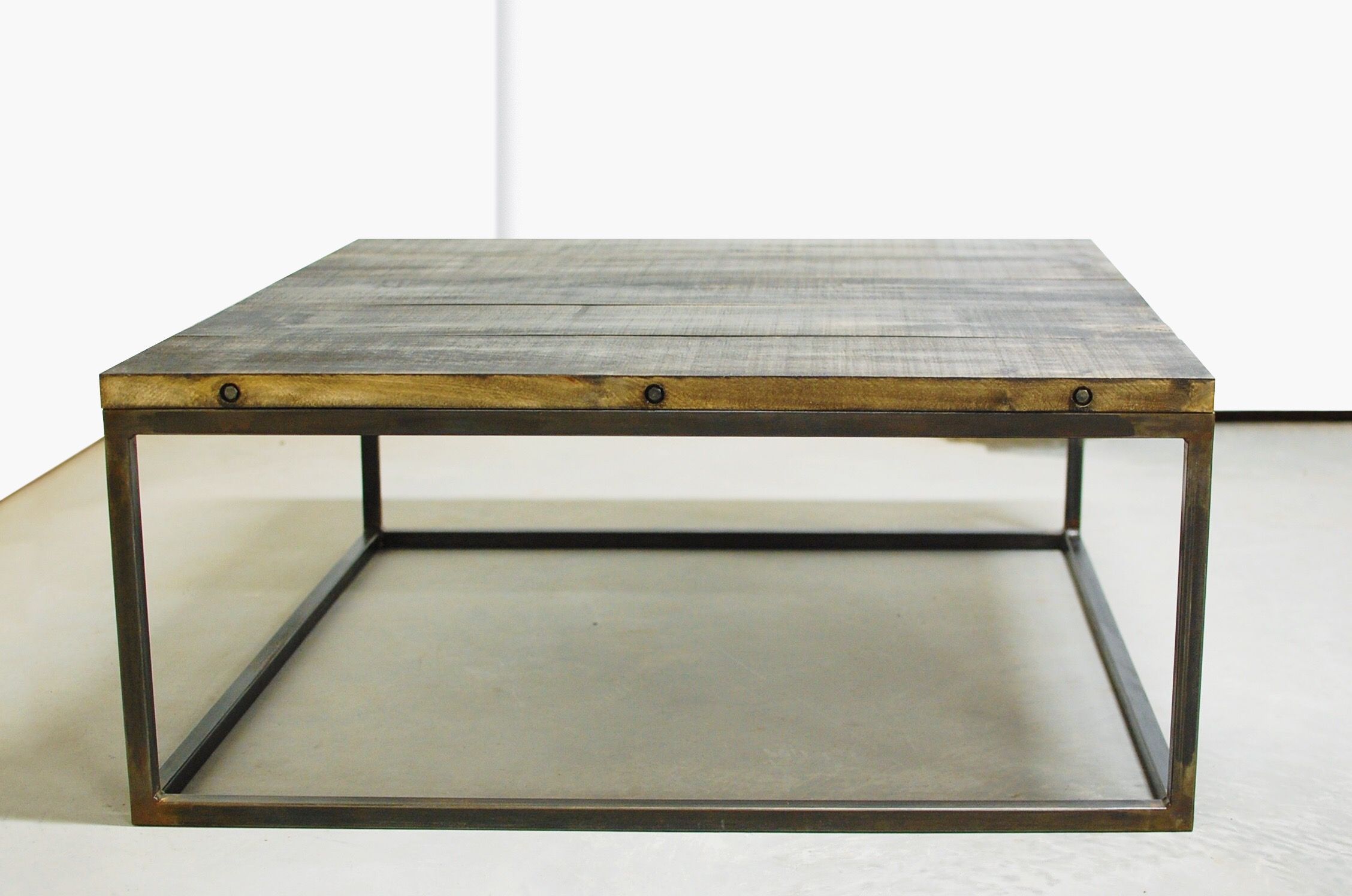 Custom Industrial Wood Coffee Table With Metal Legssouthern Sunshine |  Custommade Intended For Iron Legs Coffee Tables (View 8 of 20)
