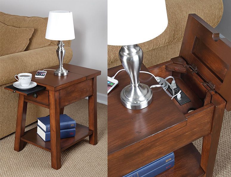 Device Charging End Table | End Tables, Furniture, Table Regarding Coffee Tables With Charging Station (View 7 of 20)