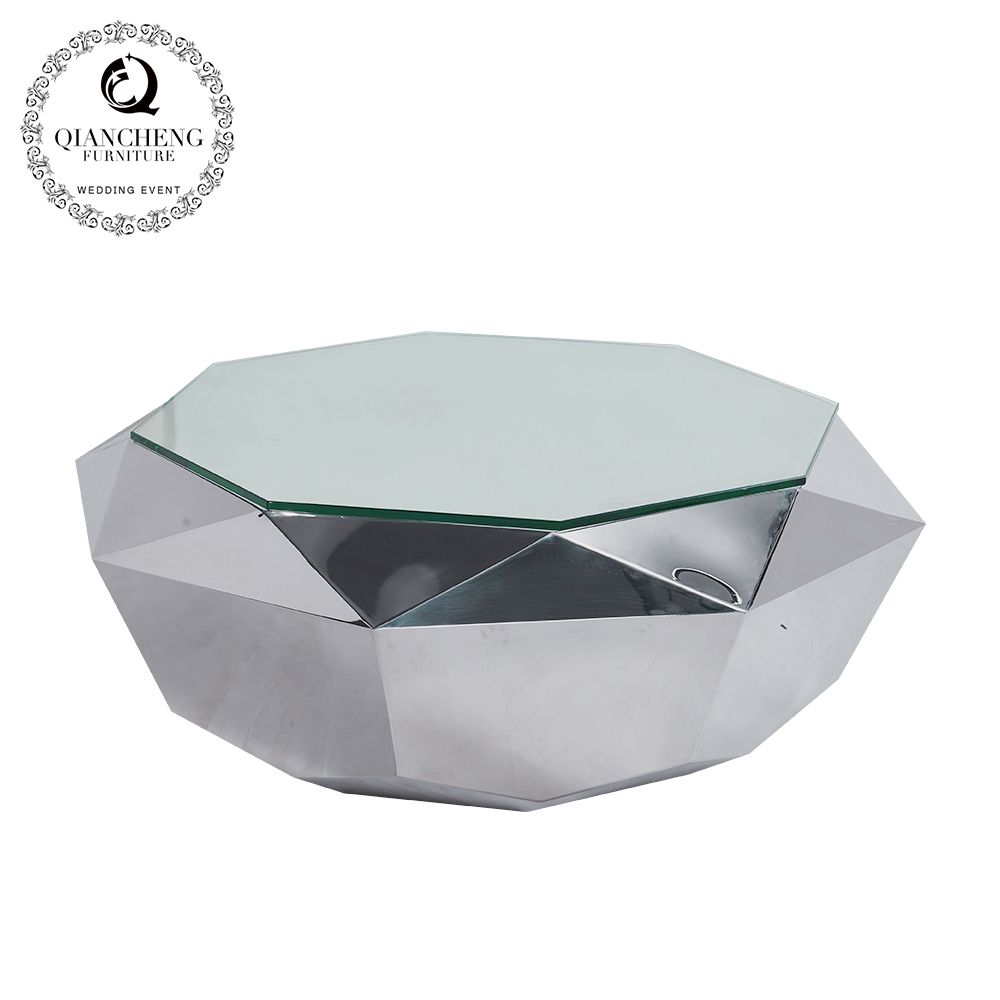 Diamond Shape Stainless Steel Coffee Table 881# With Regard To Diamond Shape Coffee Tables (View 16 of 20)