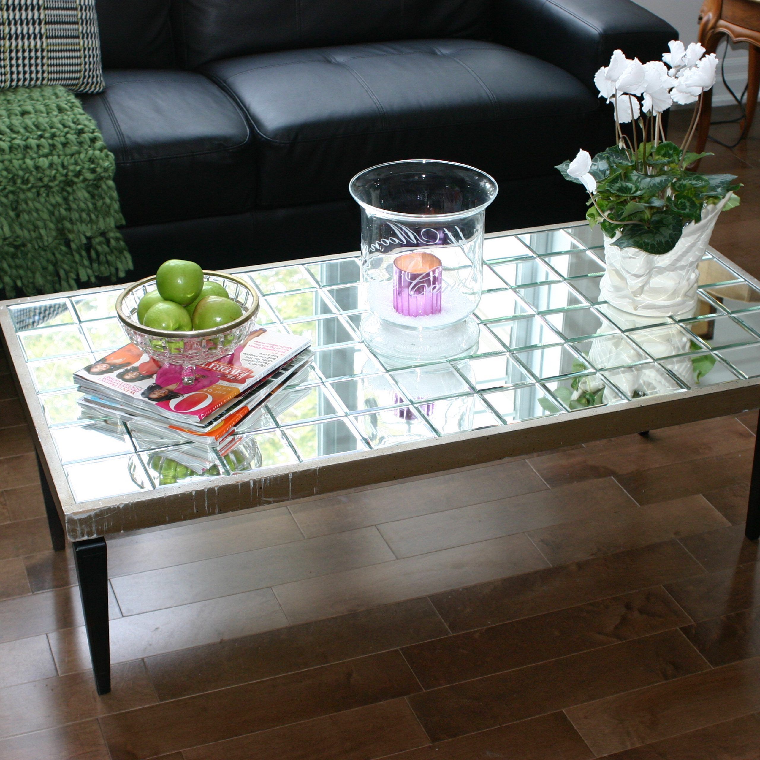 Diy Mirrored Coffee Table – Julie Loves Home With Mirrored Coffee Tables (View 14 of 20)