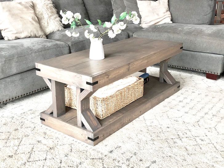 Farmhouse Coffee Table | Hometown Artisan Market | Makers' Studio | Coffee  Bar For Farmhouse Style Coffee Tables (View 13 of 20)