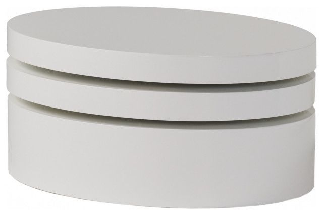 Gdf Studio Kendall Oval Mod Swivel Coffee Table – Contemporary – Coffee  Tables  Gdfstudio | Houzz In Oval Mod Rotating Coffee Tables (View 12 of 20)