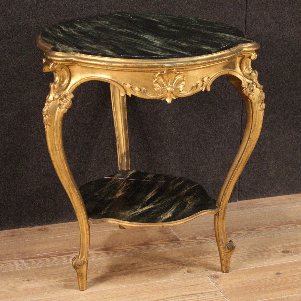 Gilded And Lacquered Faux Marble Living Room Coffee Table – Low Table For Faux Marble Top Coffee Tables (View 10 of 20)