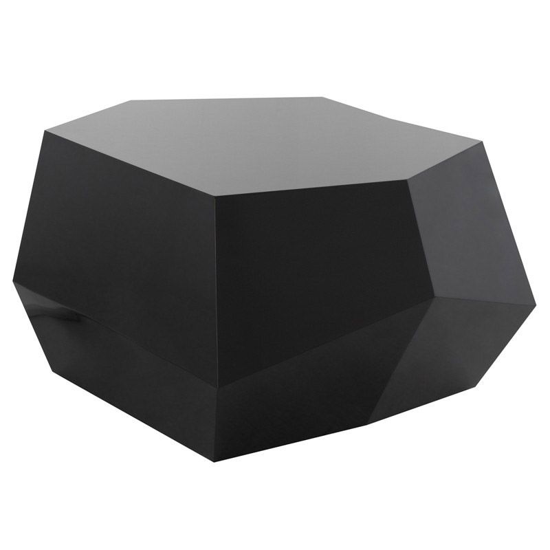 Gio Black Lacquered Modern Coffee Tablenuevo | Eurway For Modern Geometric Coffee Tables (View 8 of 20)