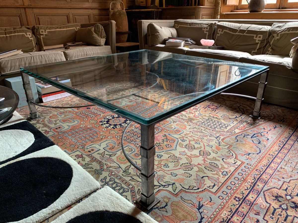 Glass And Wrought Iron Coffee Table – Low Table Inside Iron Coffee Tables (View 12 of 20)
