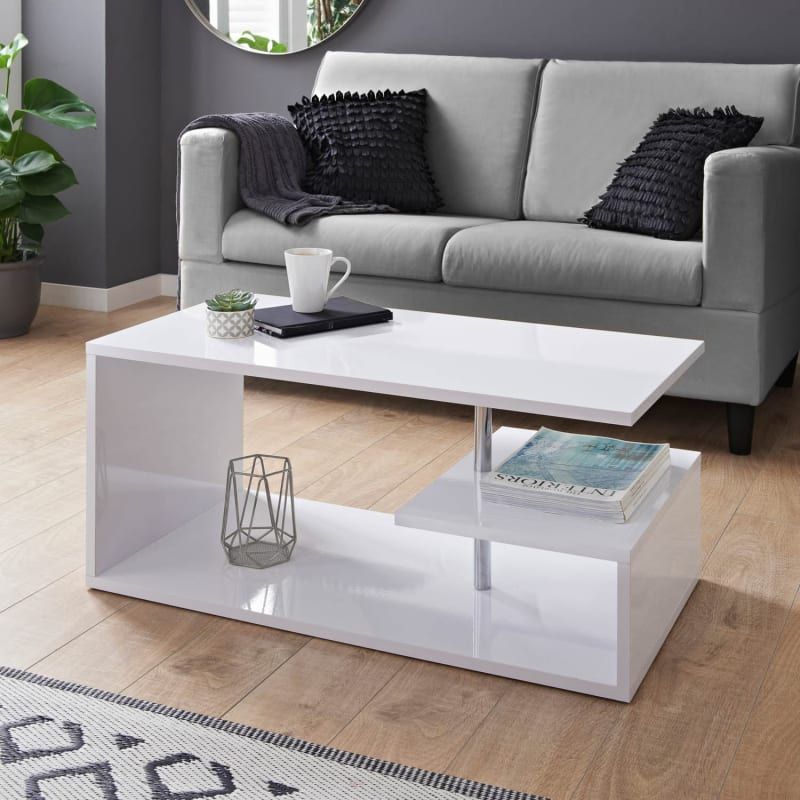 Hampton Coffee Table – White | Coffee Tables – B&m Pertaining To High Gloss Coffee Tables (View 12 of 20)