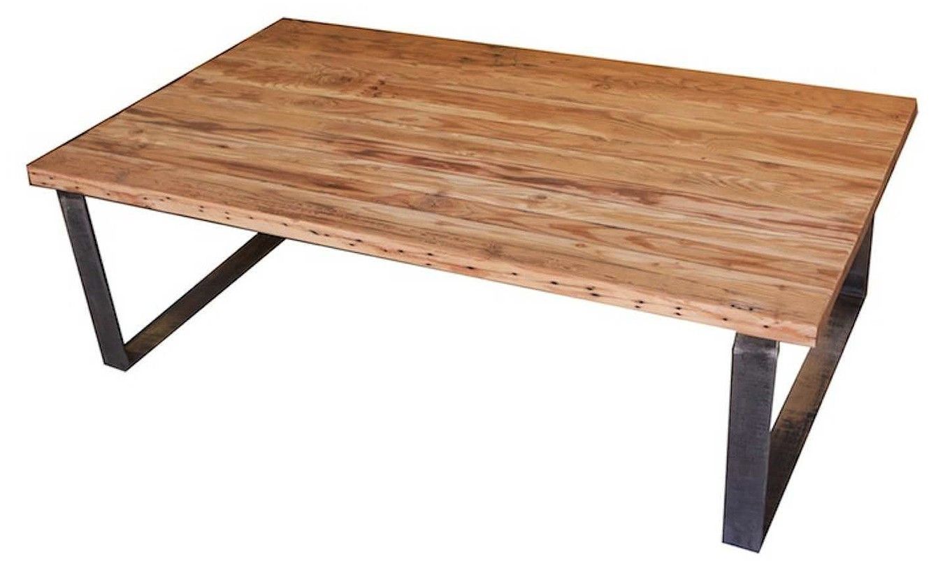 Handmade Industrial Modern Metal And Reclamed Wood Coffee Tablemortise  & Tenon Custom Furniture | Custommade Inside Metal And Wood Coffee Tables (View 15 of 20)