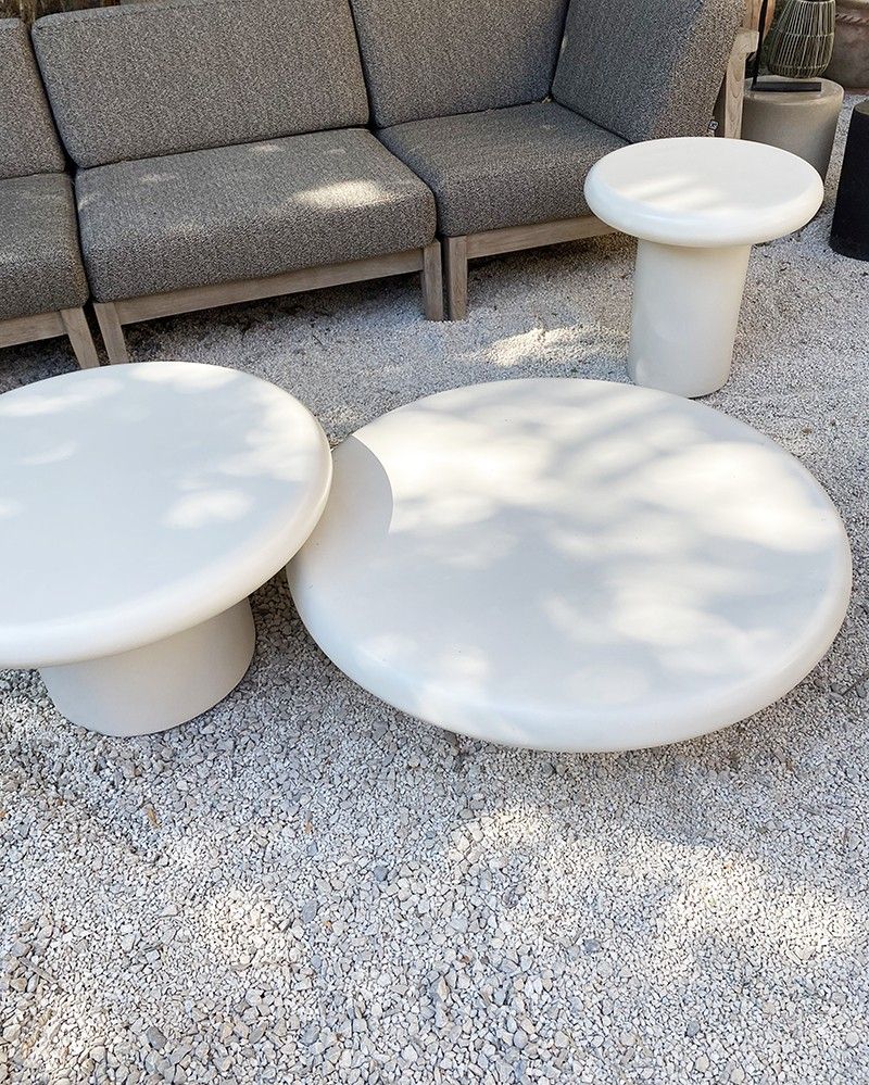 Ivory Resin Coffee Table – Small – La Maison Pernoise With Resin Coffee Tables (View 16 of 20)