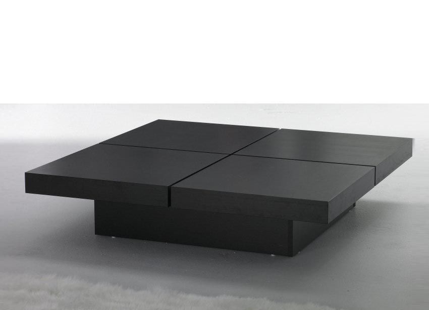 Large Black Coffee Table | Coffee Table Design Ideas | Modern Coffee Tables,  Black Coffee Tables, Black Square Coffee Table Throughout Black Square Coffee Tables (View 13 of 20)