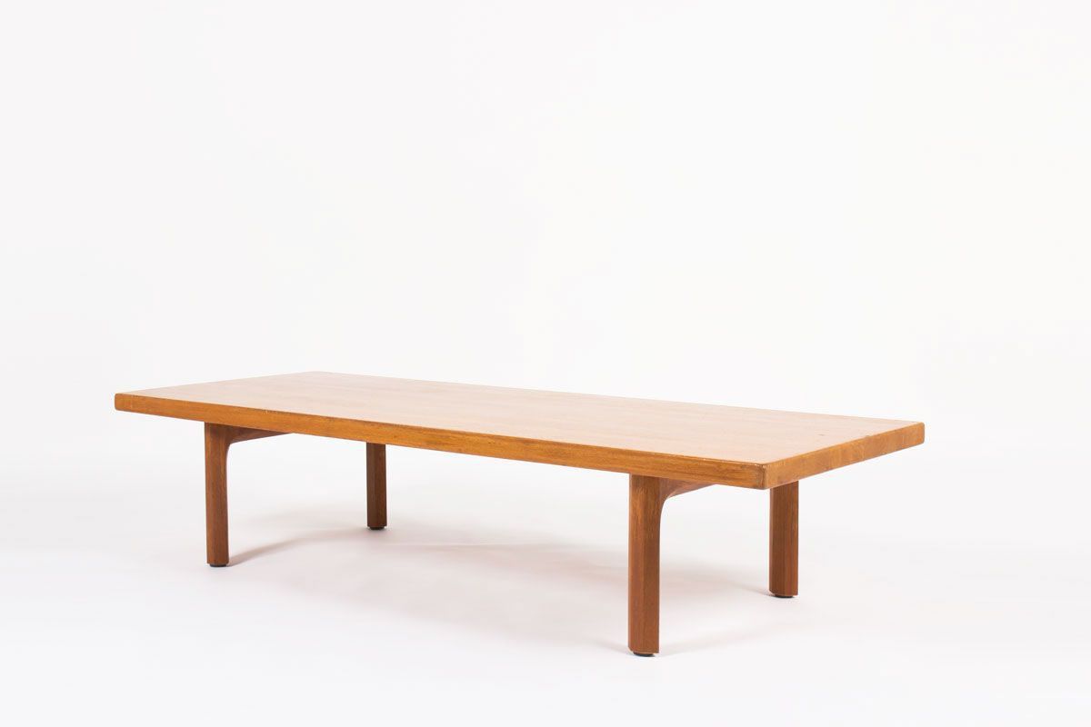 Large Danish Coffee Table In Solid Teak With Solid Teak Wood Coffee Tables (View 13 of 20)