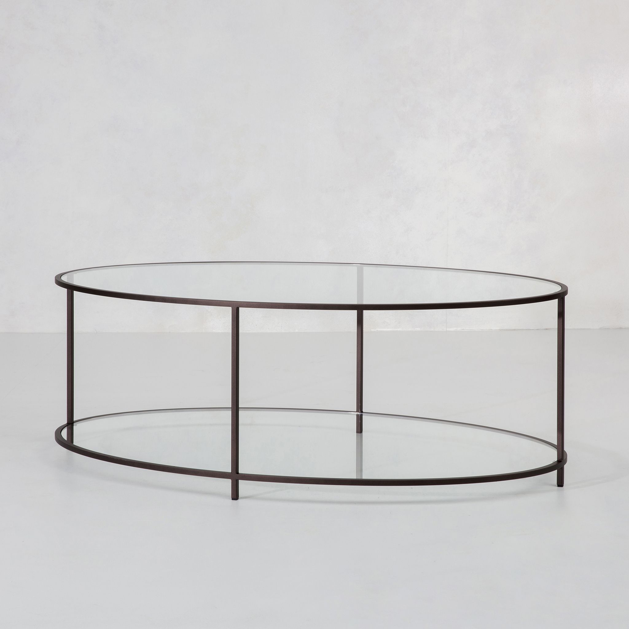 Lexington Oval/round Coffee Table | Modern Furnituretom Faulknertom  Faulkner Regarding Glass Oval Coffee Tables (View 6 of 20)