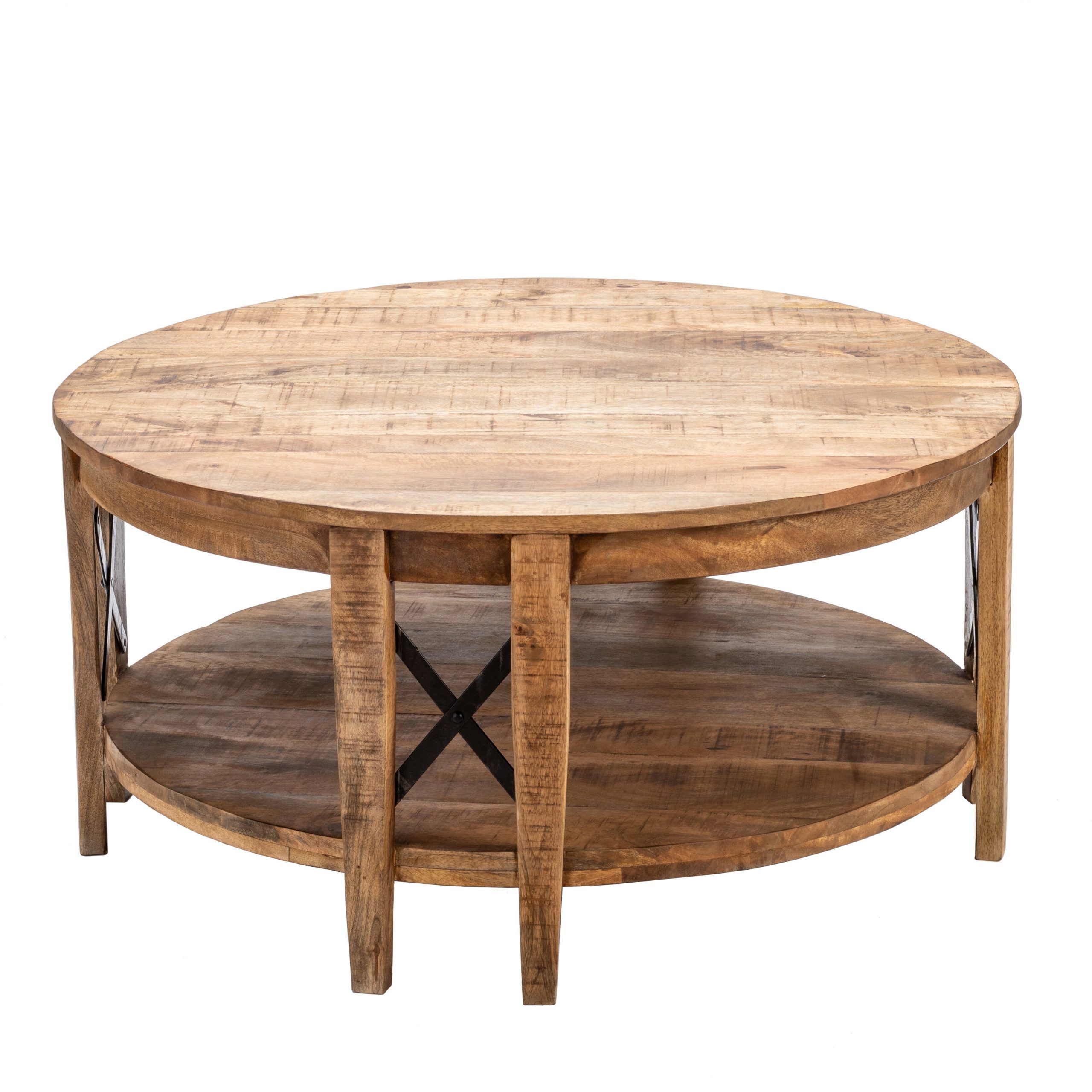 Loon Peak® Maryellen Solid Wood Floor Shelf Coffee Table & Reviews | Wayfair Regarding Open Shelf Coffee Tables (View 6 of 20)