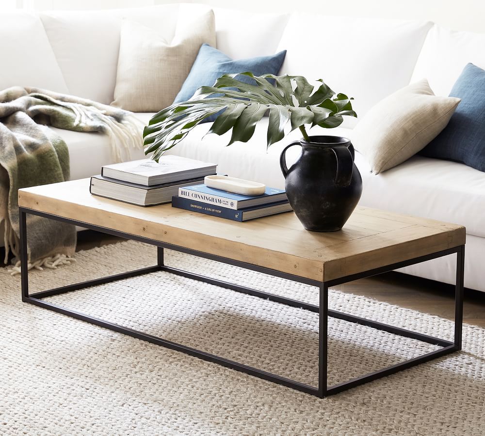 Malcolm 60" Rectangular Coffee Table | Pottery Barn For Rectangle Coffee Tables (View 1 of 20)