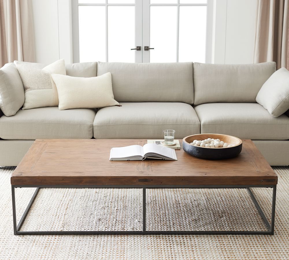 Malcolm 72" Rectangular Coffee Table | Pottery Barn Inside Rectangle Coffee Tables (View 17 of 20)