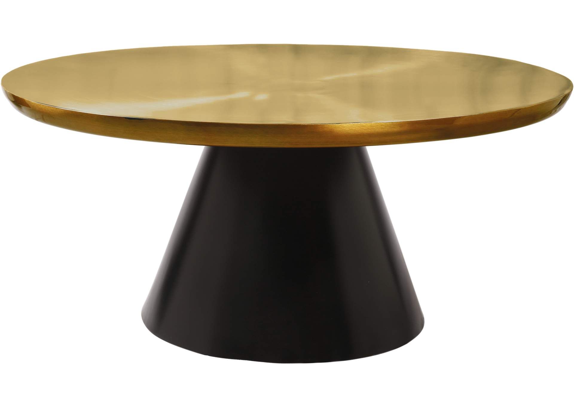 Martini Brushed Gold/matte Black Coffee Table Best Buy Furniture And  Mattress For Satin Gold Coffee Tables (View 19 of 20)
