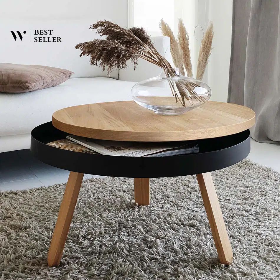Medium Batea Table | Storage Side Table | Furniture | Woodendot In Medium Coffee Tables (View 18 of 20)
