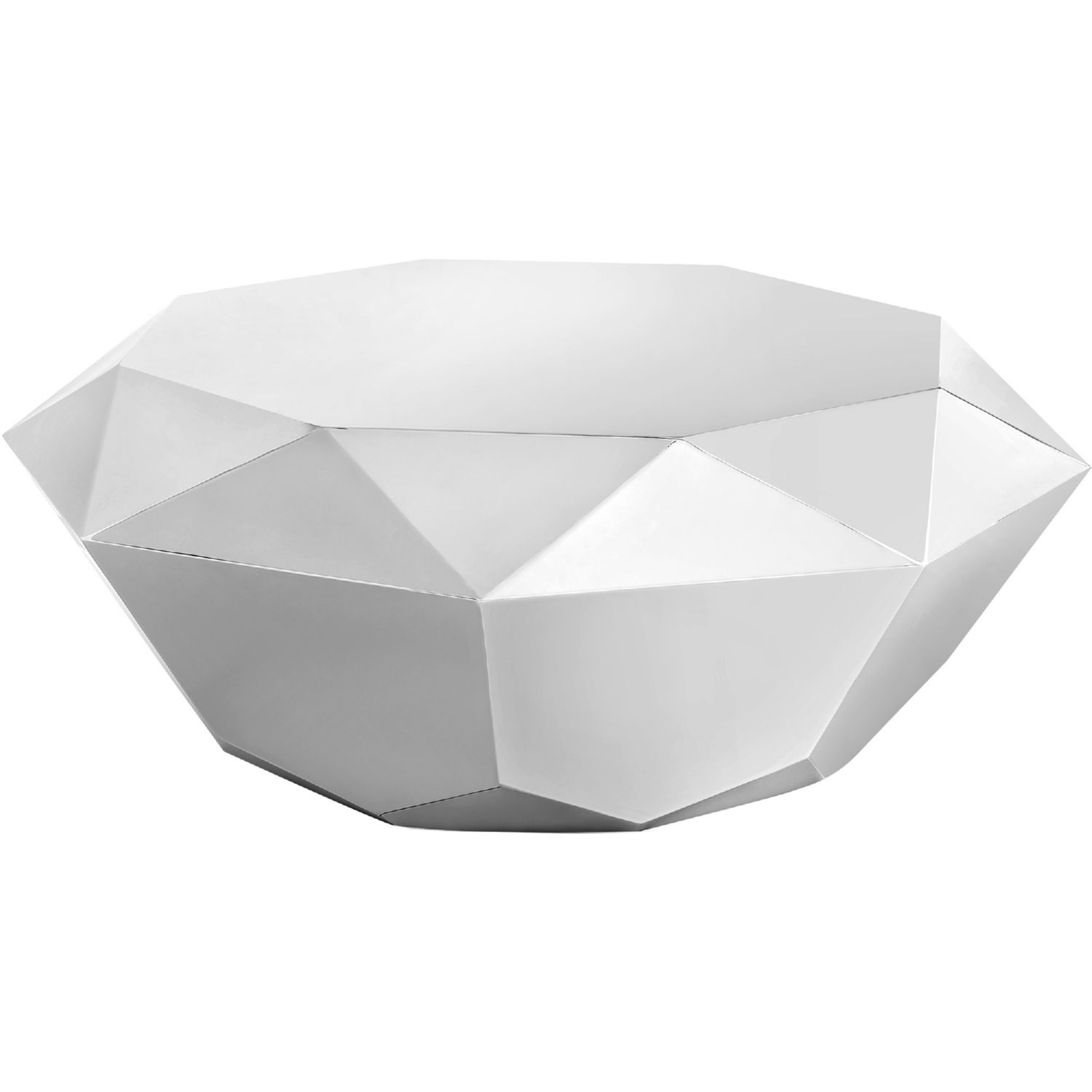 Meridian 222silver C Gemma Diamond Shape Coffee Table In Silver Stainless  Steel Intended For Diamond Shape Coffee Tables (View 15 of 20)