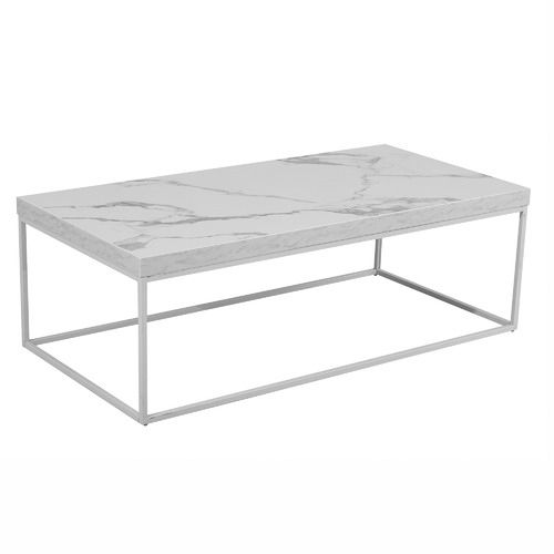 Mikasa Furniture Lucien Faux Marble Coffee Table | Temple & Webster Pertaining To Faux Marble Top Coffee Tables (View 16 of 20)