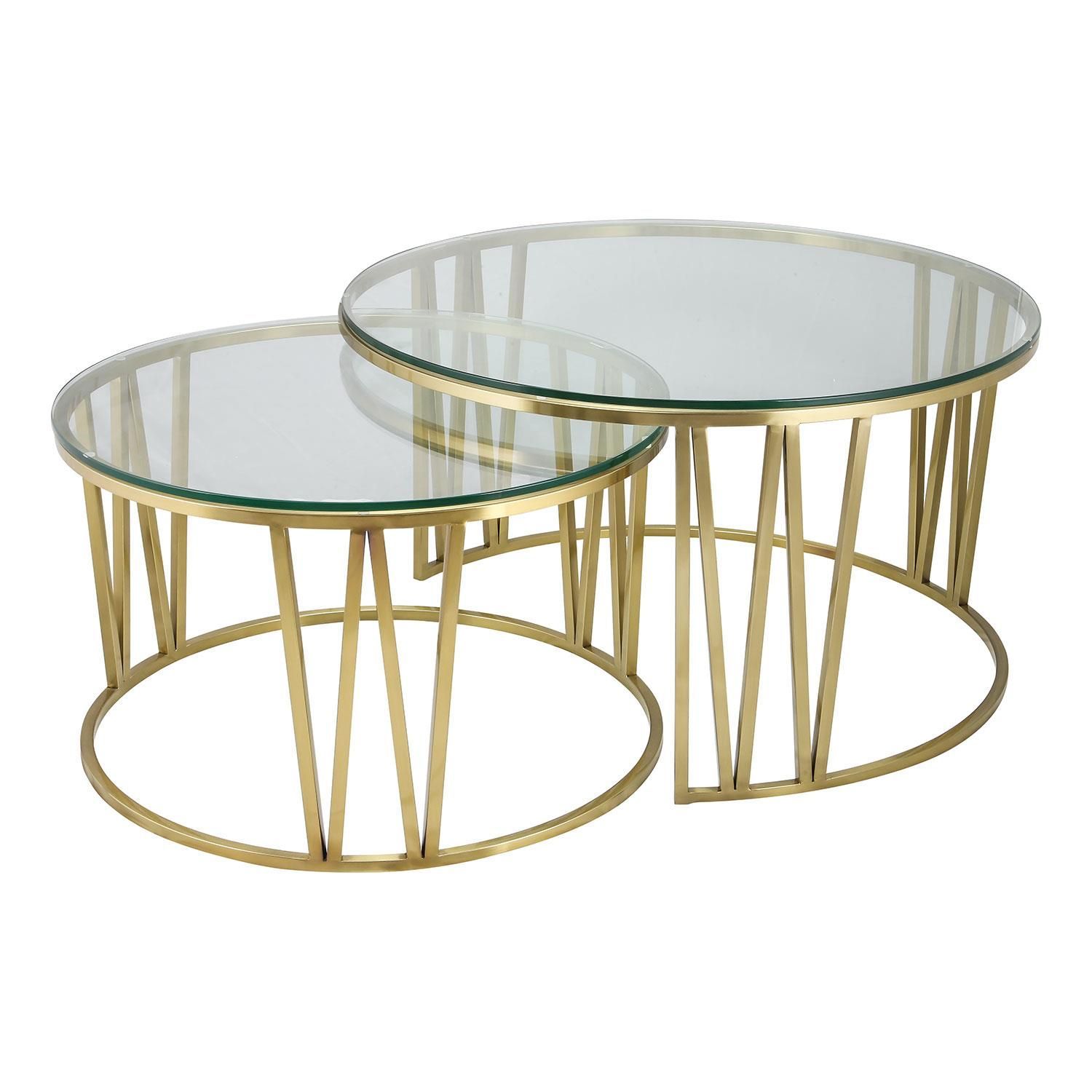 Mila Gold Coffee Table Glass Top | Coffee Tables | My Home Rocks With Regard To Smooth Top Coffee Tables (View 14 of 20)