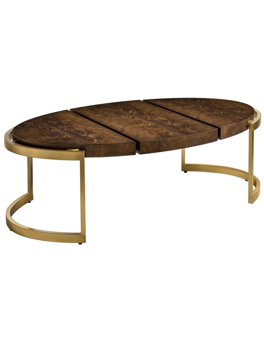 Modern Style Metal Frame Oval Coffee Table Pertaining To Metal Oval Coffee Tables (View 12 of 20)