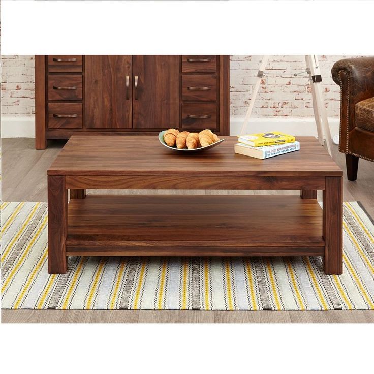 Modern Walnut Open Coffee Table | Coffee Table, Walnut Furniture, Coffee  Table With Shelf Pertaining To Warm Walnut Coffee Tables (View 16 of 20)