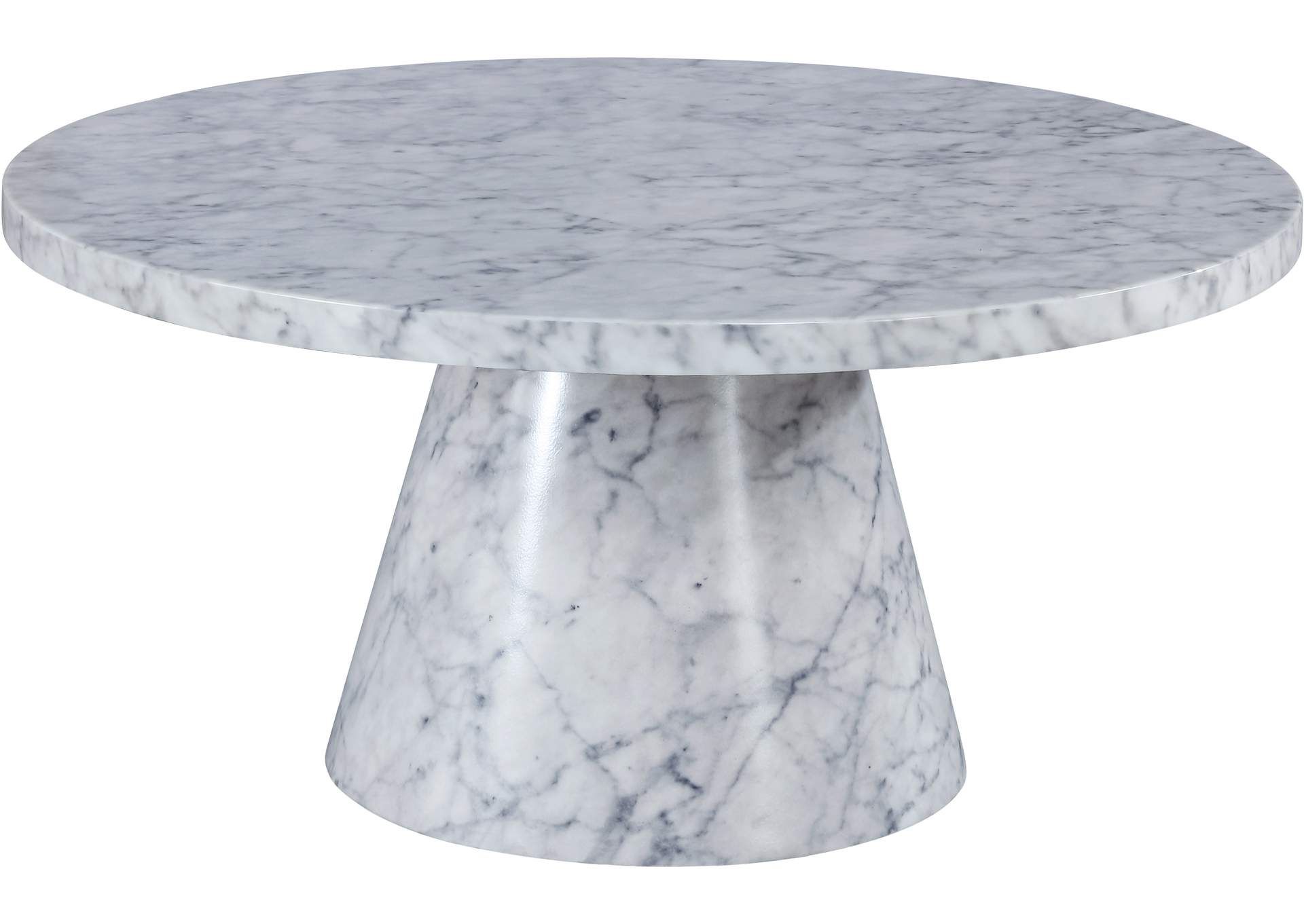 Omni White Faux Marble Coffee Table Best Buy Furniture And Mattress With Regard To White Faux Marble Coffee Tables (View 9 of 20)