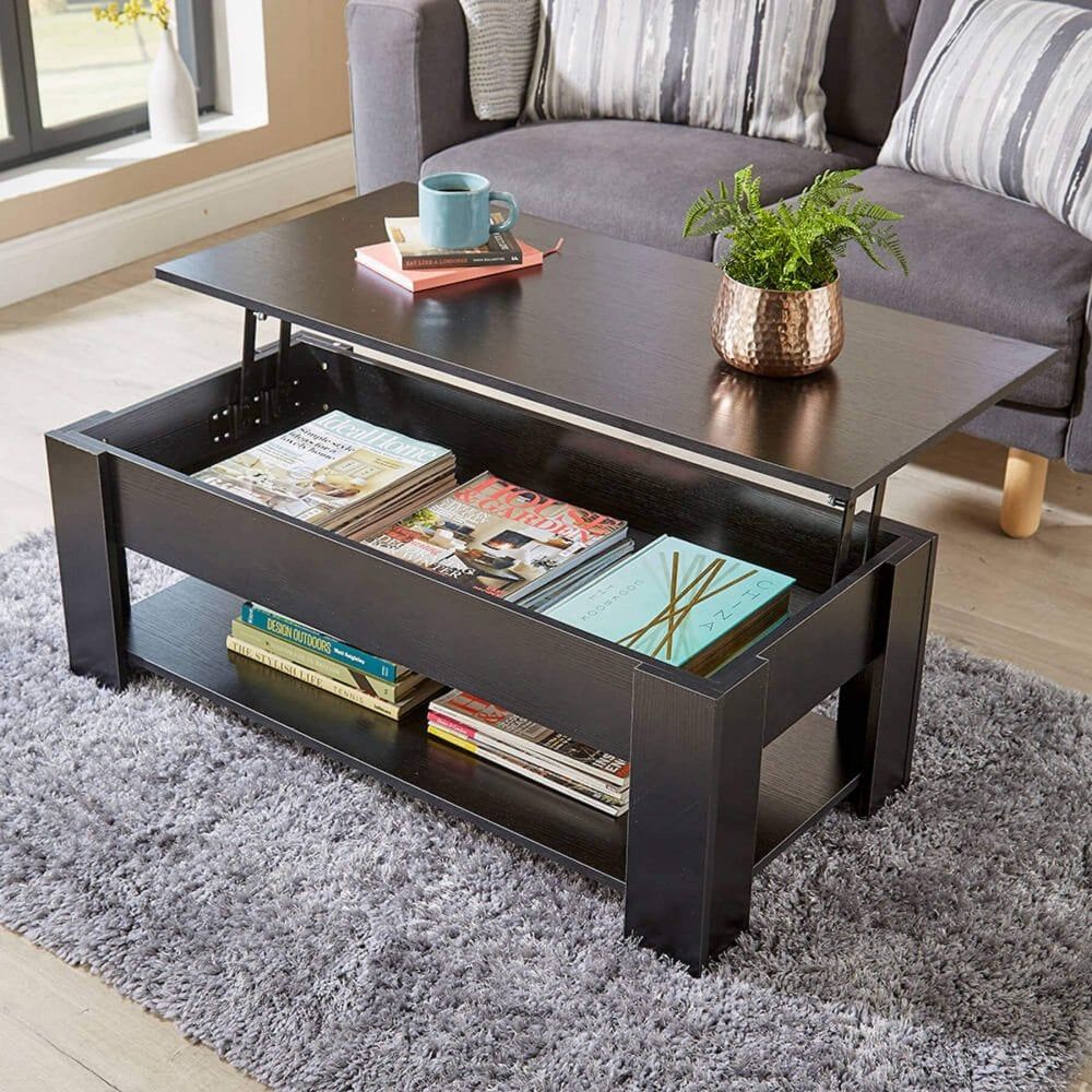 Orlando Lift Up Coffee Table Black – Big Furniture Warehouse In Lift Top Coffee Tables (View 19 of 20)