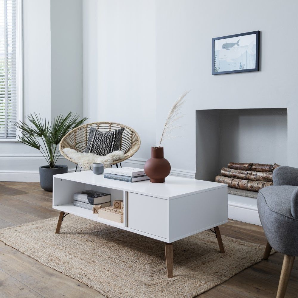 Otto Coffee Table With Cupboard | Nöa & Nani Throughout White Storage Coffee Tables (View 6 of 20)