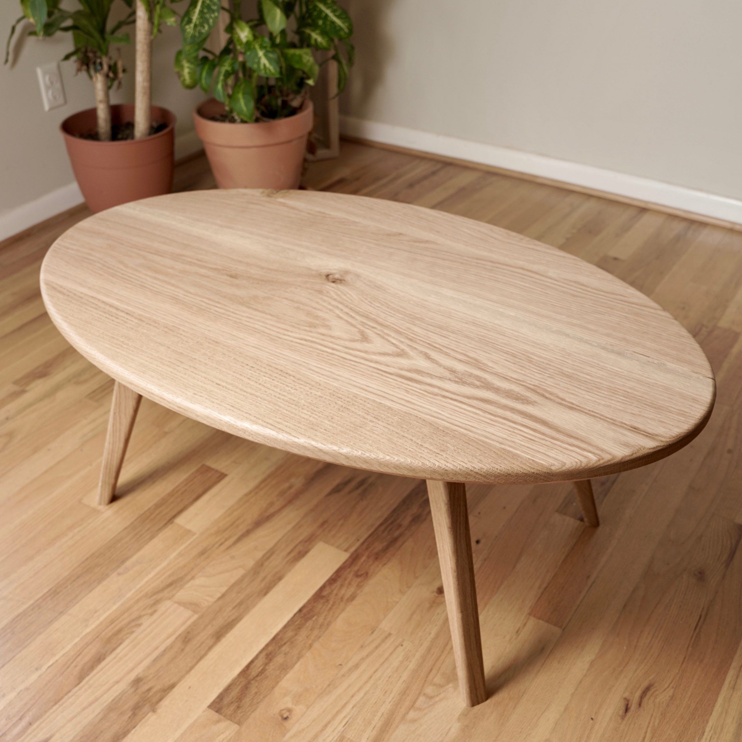 Oval Scandinavian Coffee Table – Etsy Within Scandinavian Coffee Tables (View 11 of 20)