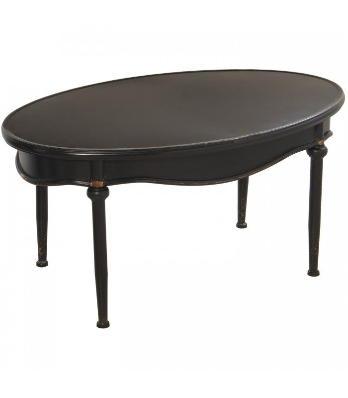 Ovale Coffee Table Black Metal With Regard To Metal Oval Coffee Tables (View 1 of 20)