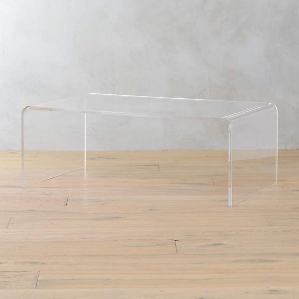 Peekaboo Acrylic Coffee Table + Reviews | Cb2 In Thick Acrylic Coffee Tables (View 11 of 20)