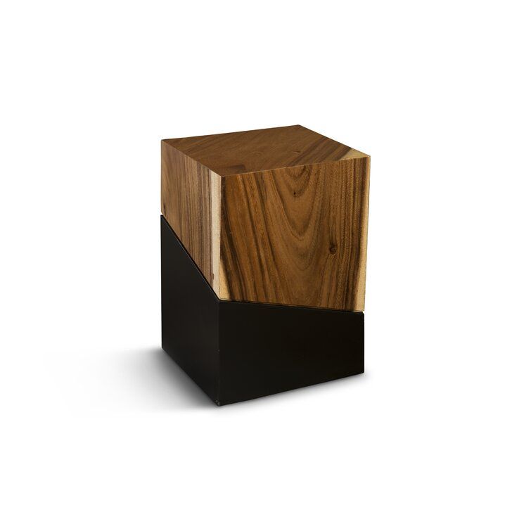 Phillips Collection Geometry Solid Wood Block End Table | Perigold With Regard To Geometric Block Solid Coffee Tables (View 17 of 20)