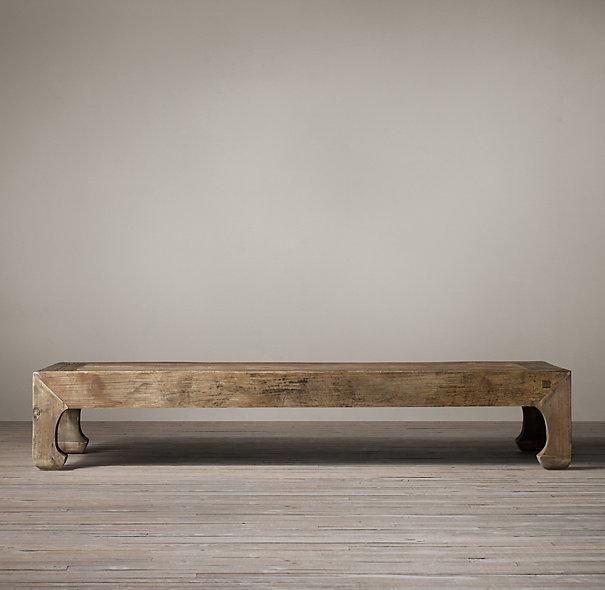Reclaimed Elm Wood Coffee Table Intended For Reclaimed Elm Wood Coffee Tables (View 3 of 20)